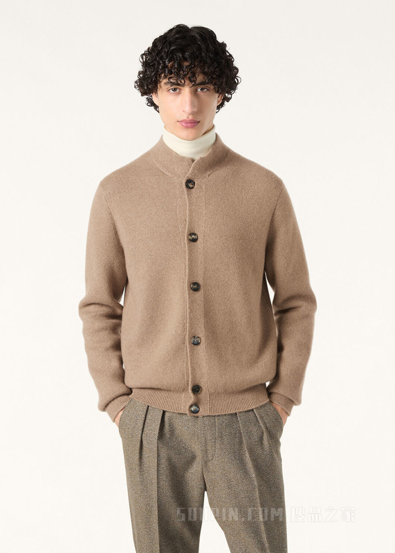 The Ramble男士飞行员毛衫 羊绒, 桑蚕丝