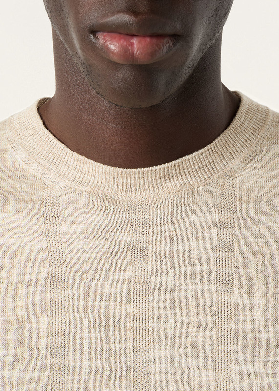 Mayreau男士圆领上衣 亚麻, 桑蚕丝