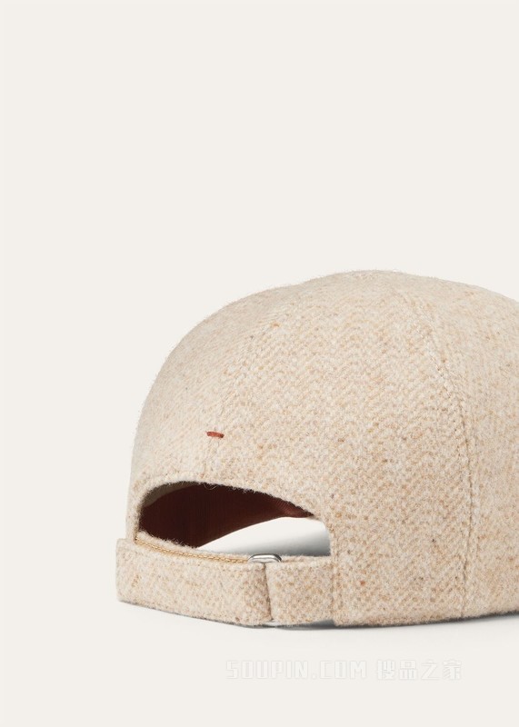 男士棒球帽 初剪羊毛, 羊绒