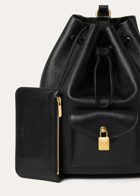 Extra 抽绳双肩包 小羊皮