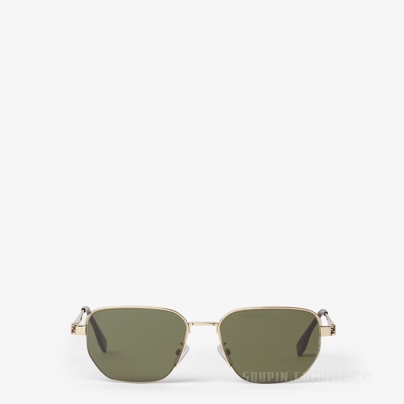 FENDI Sky 金色金属太阳镜