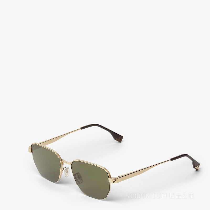 FENDI Sky 金色金属太阳镜