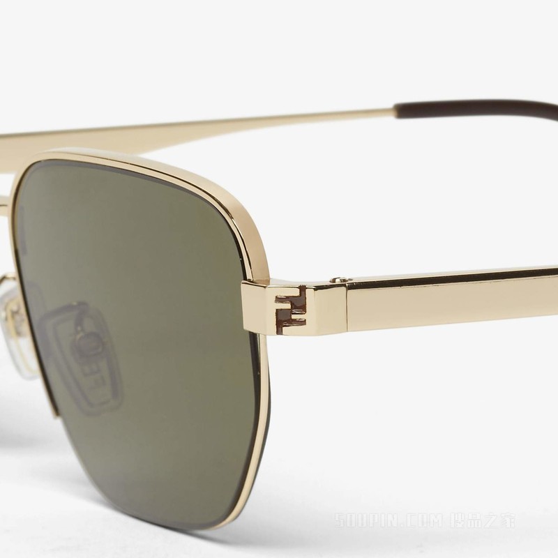 FENDI Sky 金色金属太阳镜