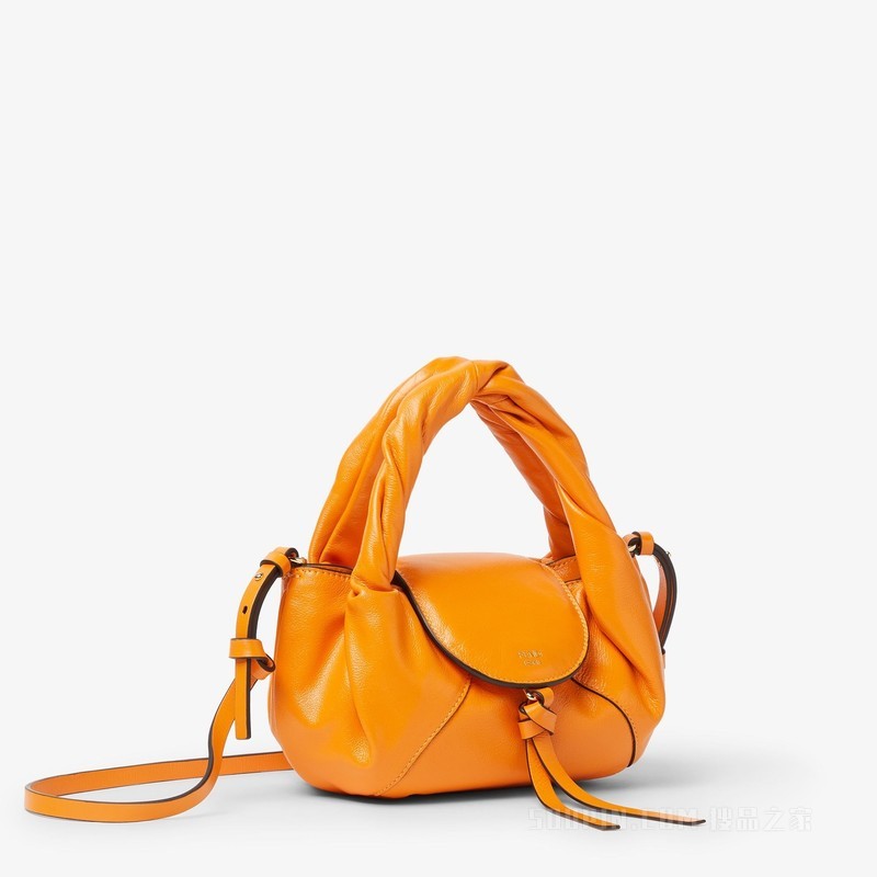 FENDI Spy迷你手袋 橙色皮革迷你手袋