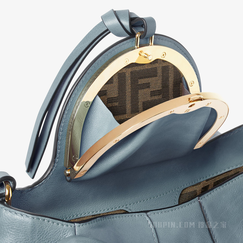 小号FENDI Spy Bag 水星蓝皮革手袋