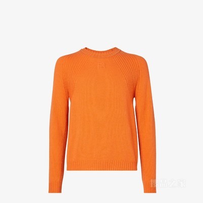 套头衫 橙色羊绒毛衣