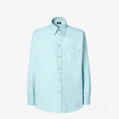 衬衫 绿松石色牛津棉衬衫