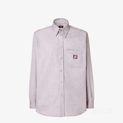 衬衫 酒红色牛津棉衬衫