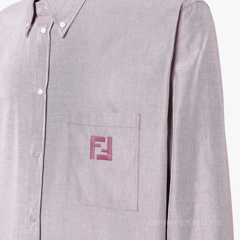 衬衫 酒红色牛津棉衬衫