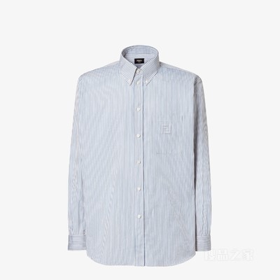 衬衫 蓝色条纹棉质衬衫