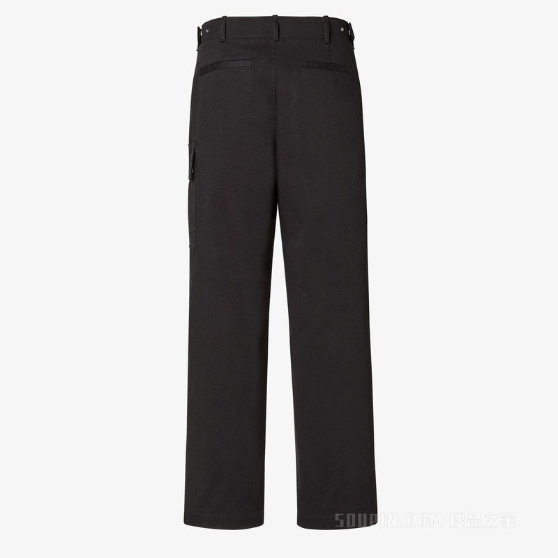 长裤 黑色华达呢长裤