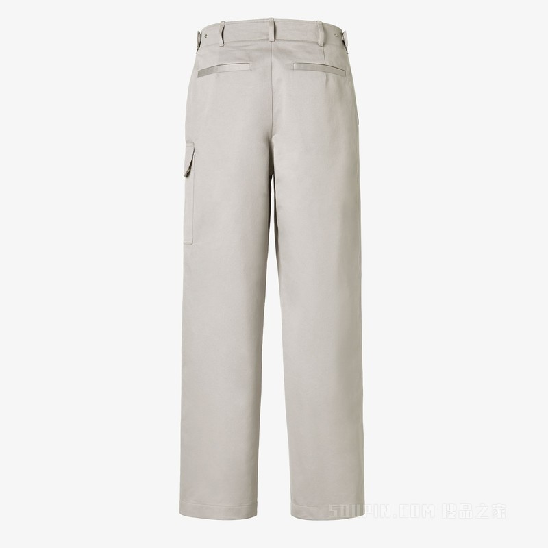 长裤 浅灰色华达呢长裤