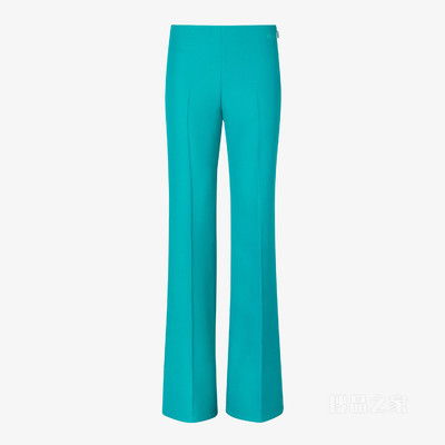 长裤 蓝绿色Grain de Poudre羊毛长裤