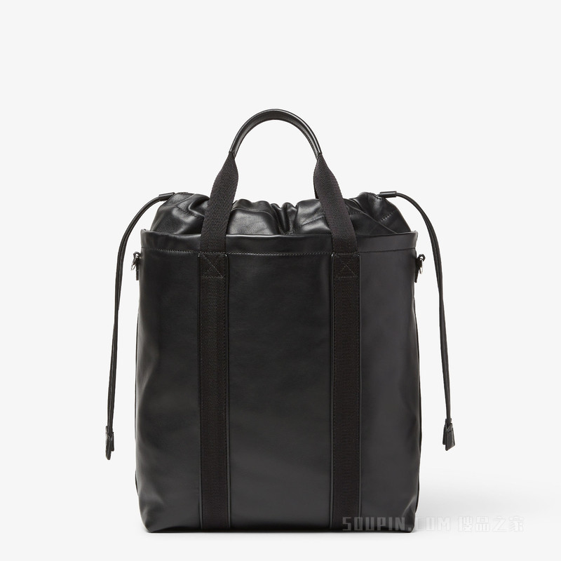 FENDI Flux购物袋 黑色皮革手袋