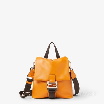 FENDI Flux斜挎包 橙色皮革手袋