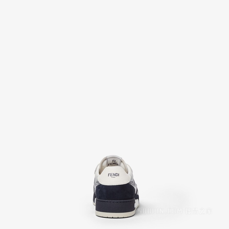 FENDI Match运动鞋 白色和绒面材质低帮鞋