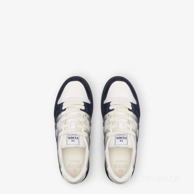 FENDI Match运动鞋 白色和绒面材质低帮鞋
