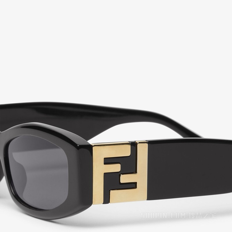 Forever FENDI 黑色醋酸酯材料太阳镜