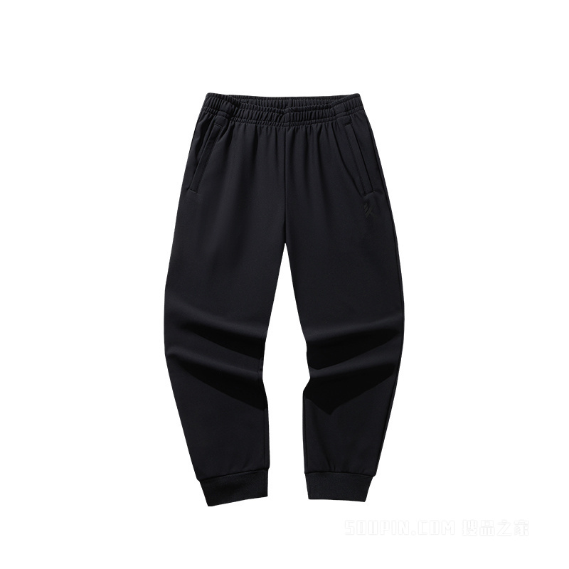安踏KT轻暖绒男子针织运动长裤6D裤