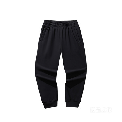 安踏KT轻暖绒男子针织运动长裤6D裤