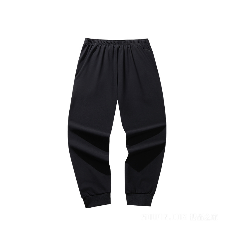 安踏KT轻暖绒男子针织运动长裤6D裤