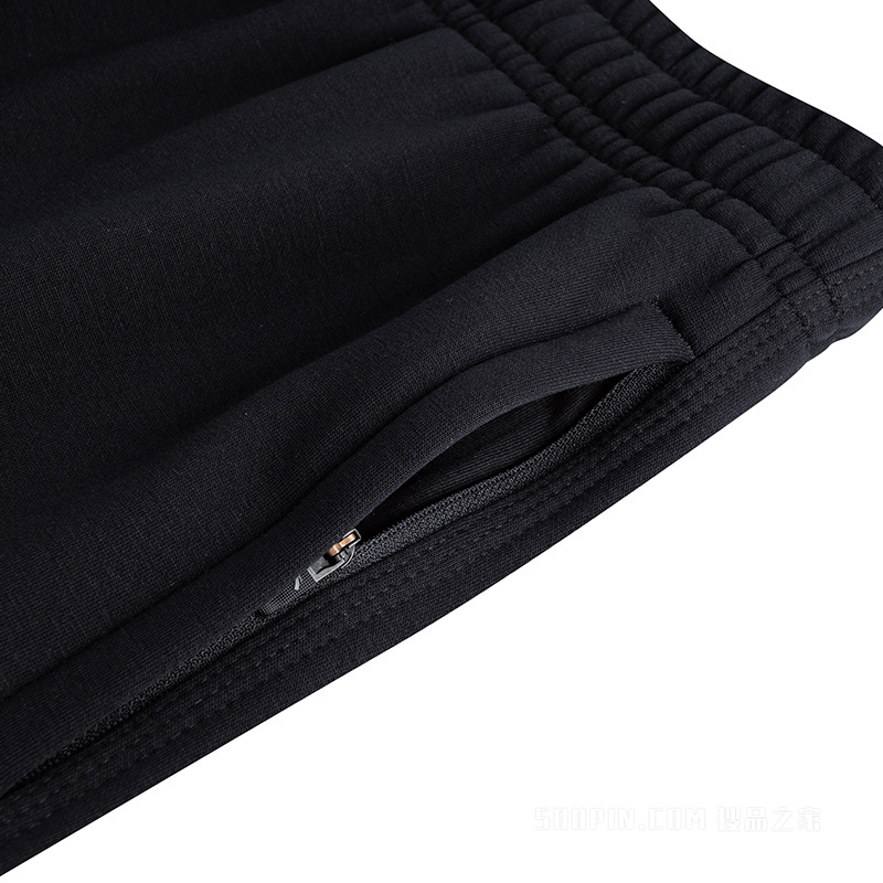 安踏运动复古男子密暖绒针织运动长裤