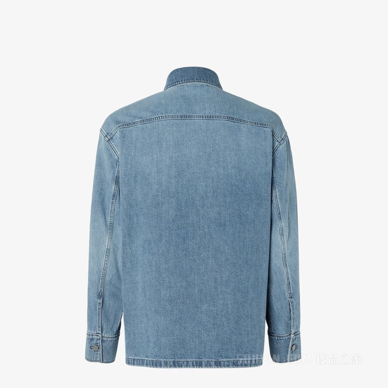 衬衫 浅蓝色牛仔衬衫