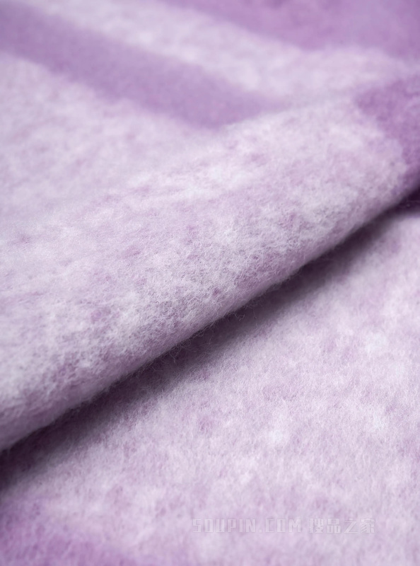 流苏拼色保暖围巾