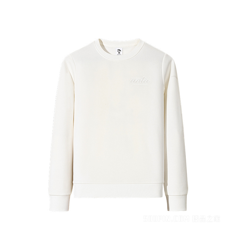 安踏训练女子密暖绒套头卫衣