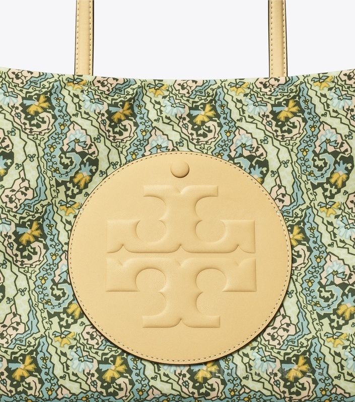 Ella 小号印花托特包 蓝色