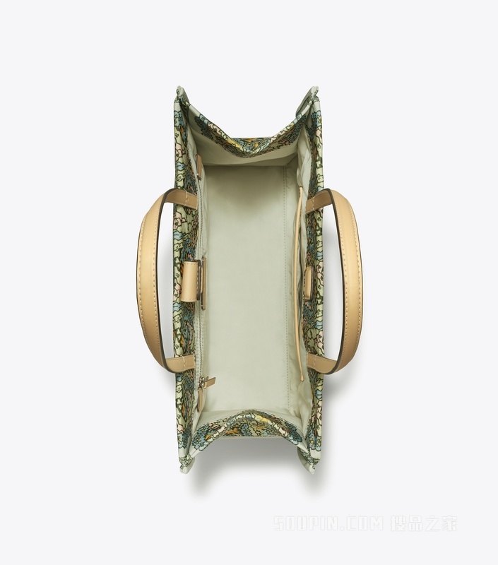 Ella 小号印花托特包 蓝色