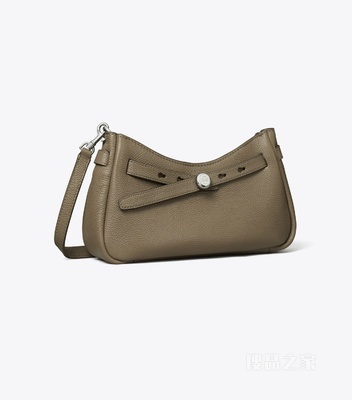 Romy 顶部拉链斜挎包 蘑菇灰