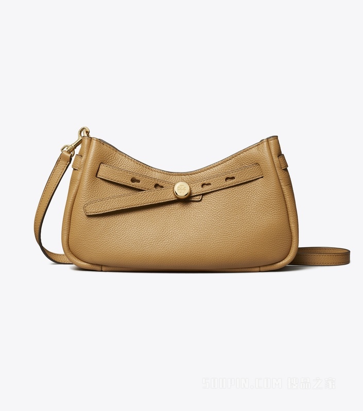 Romy 顶部拉链斜挎包 提拉米苏色