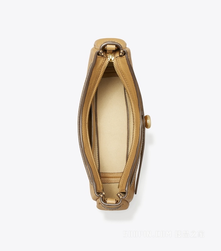 Romy 顶部拉链斜挎包 提拉米苏色