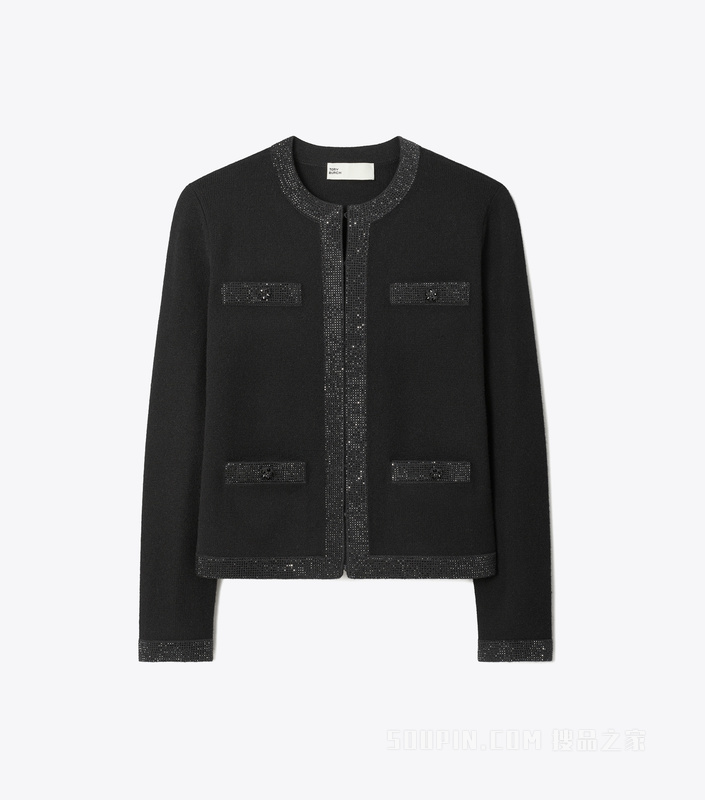 Kendra 羊毛开衫 黑色