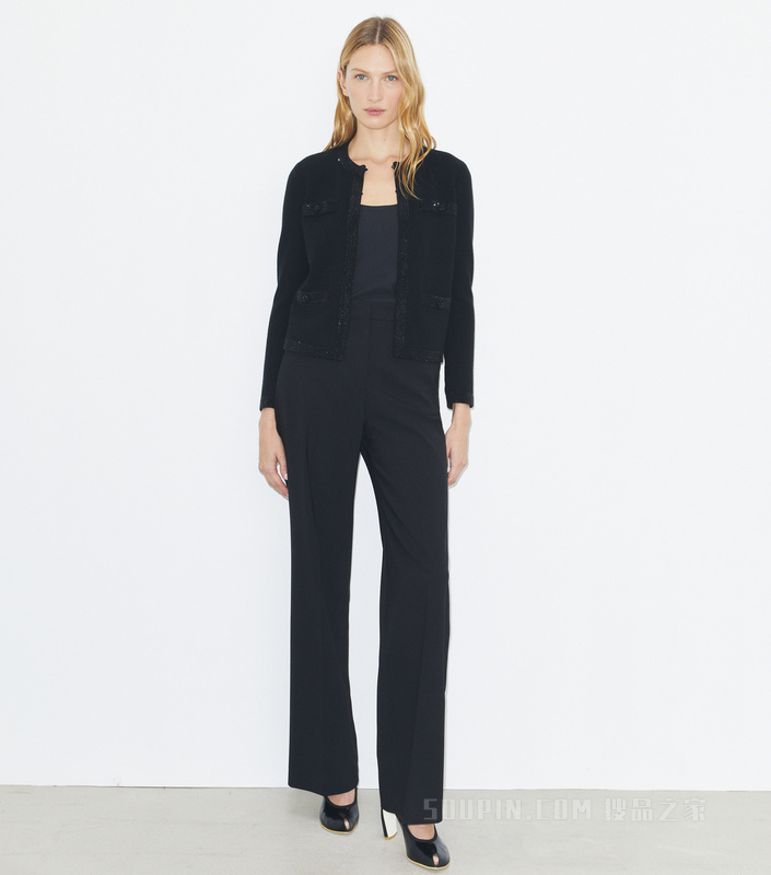 Kendra 羊毛开衫 黑色