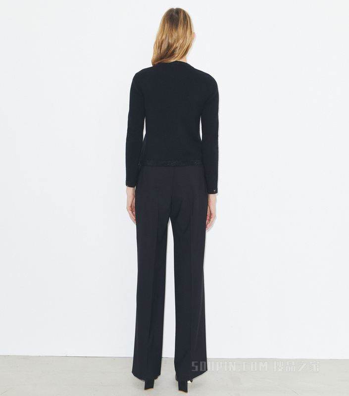 Kendra 羊毛开衫 黑色