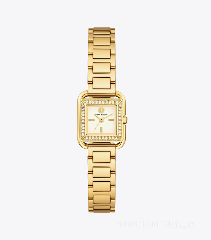 Kira 小号腕表 象牙白/宝石色/金色