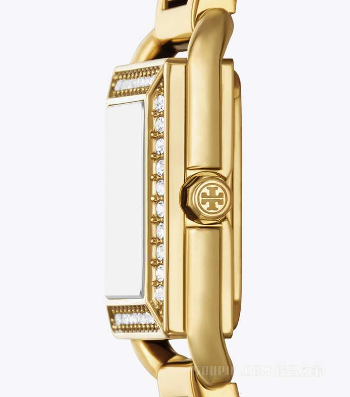 Kira 小号腕表 象牙白/宝石色/金色