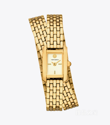 Eleanor 迷你双圈腕表 象牙白/金色