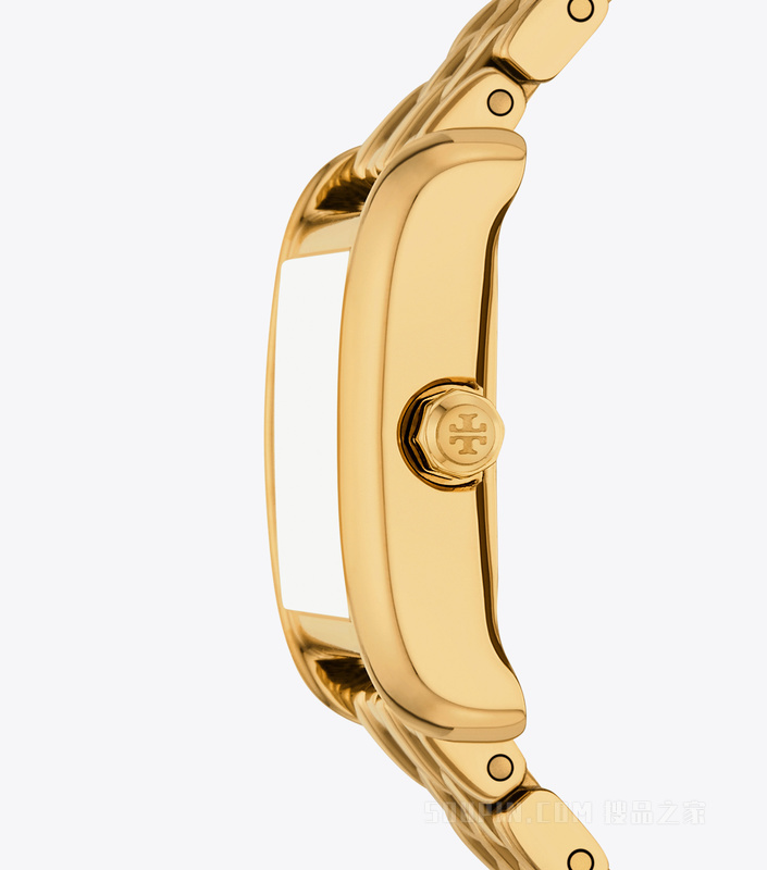 Eleanor 迷你双圈腕表 象牙白/金色