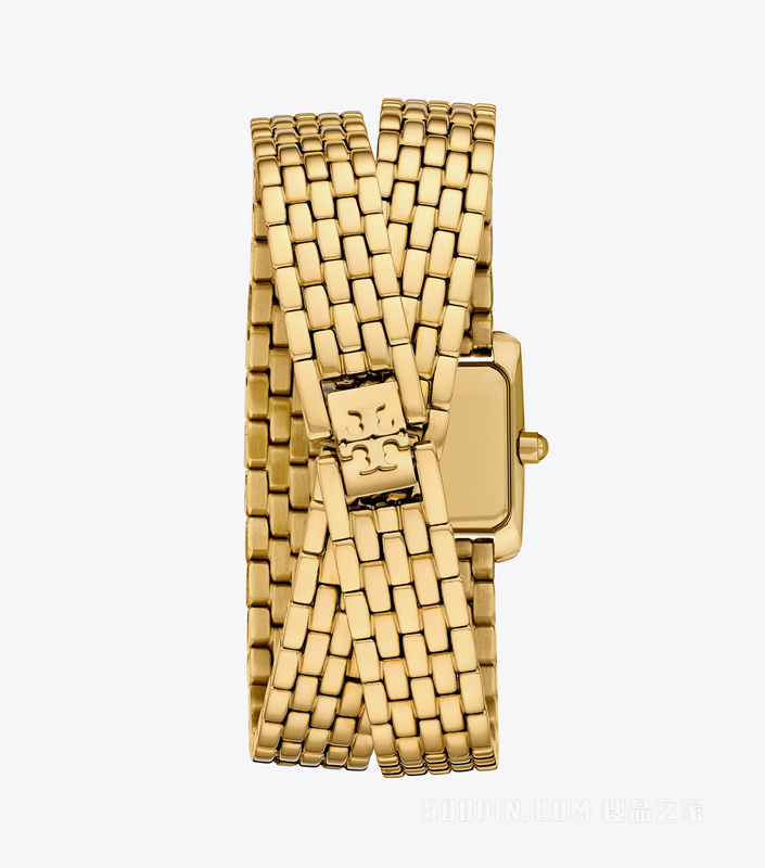 Eleanor 迷你双圈腕表 象牙白/金色