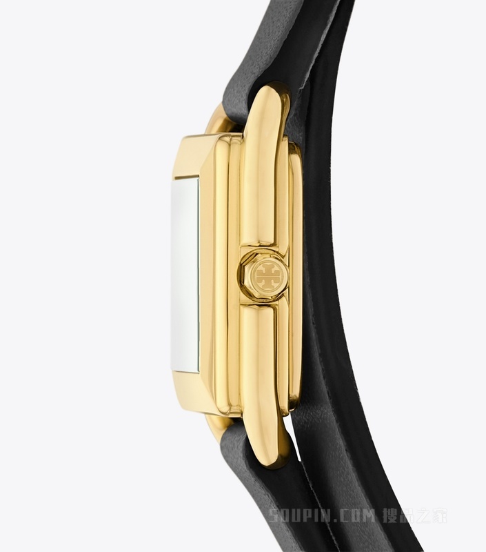 Kira 小号双圈腕表 象牙白/金色/黑色