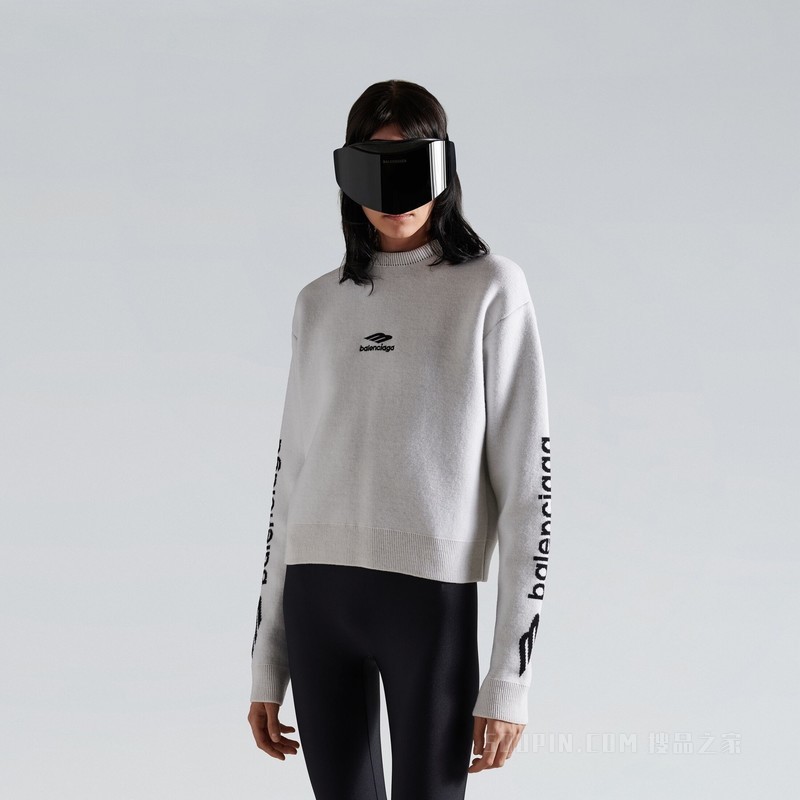 3B SPORTS ICON CROPPED圆领上衣