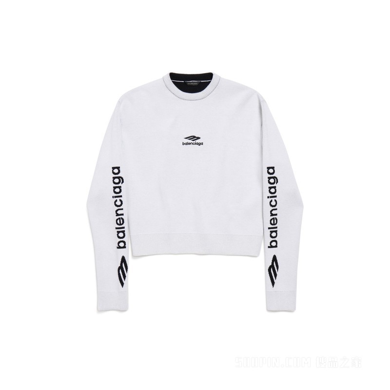 3B SPORTS ICON CROPPED圆领上衣