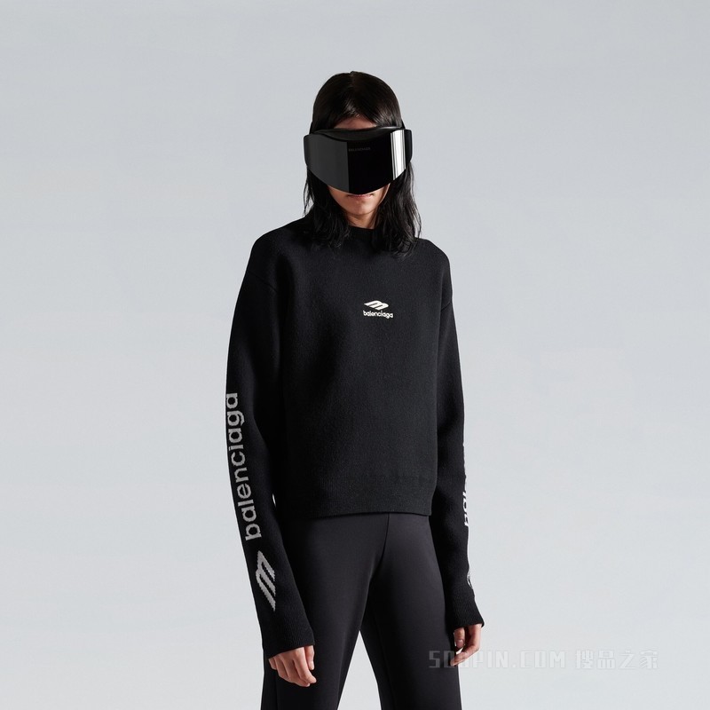 3B SPORTS ICON CROPPED圆领上衣