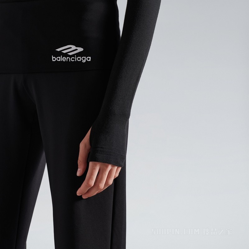 3B SPORTS ICON长袖合身圆领上衣