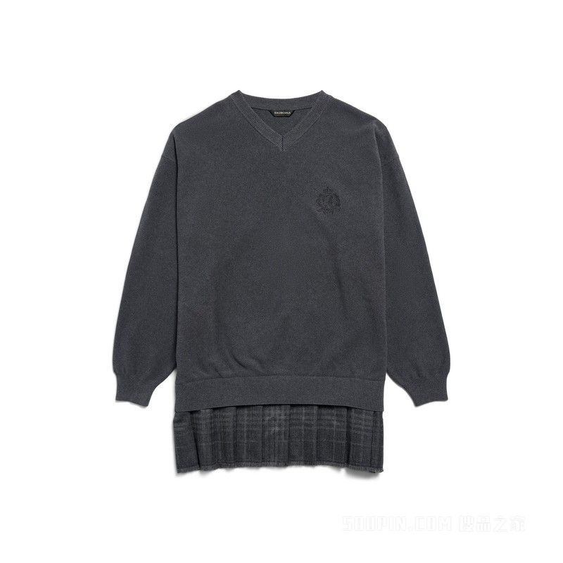 LAYERED针织衫连衣裙