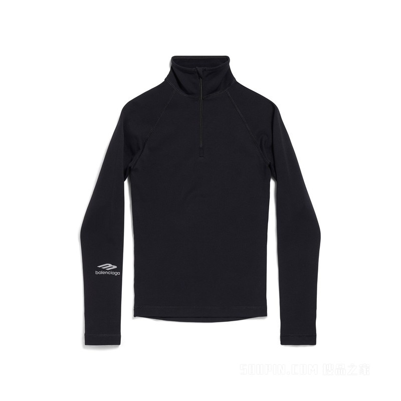 3B SPORTS ICON半拉链合身上衣