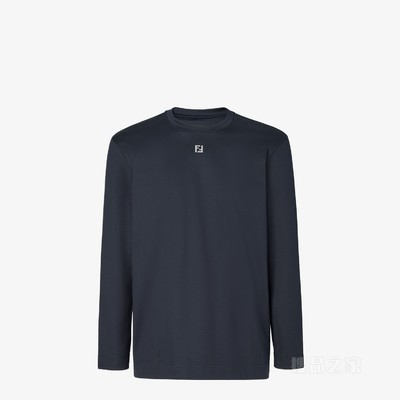 T恤 深蓝色棉质T恤